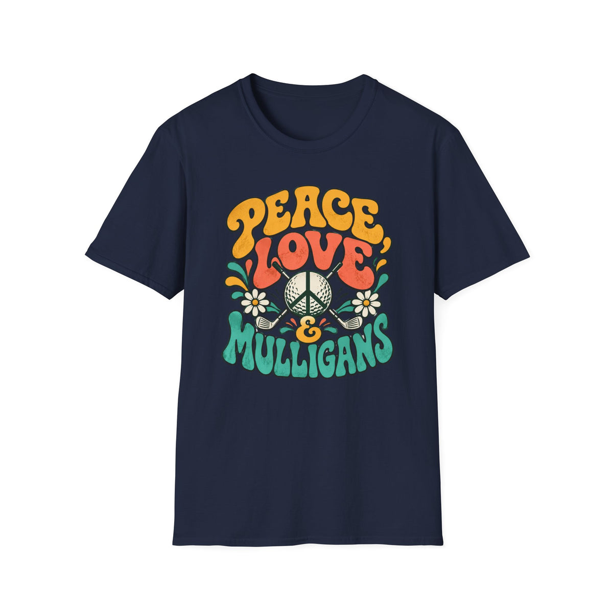 Peace, Love & Mulligans Golf T-shirt