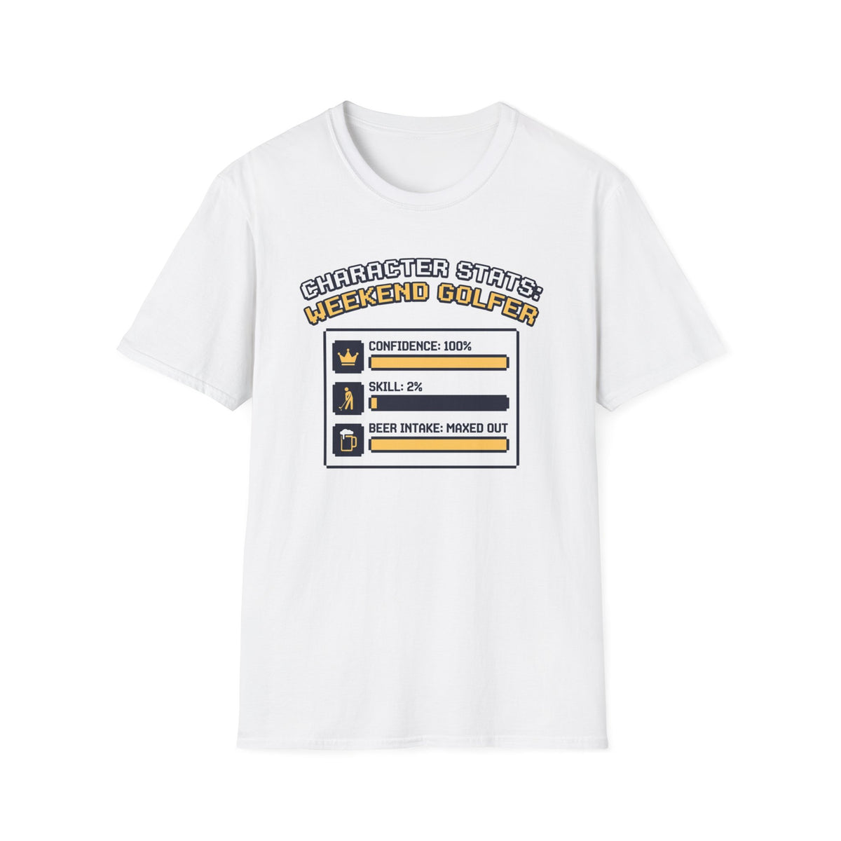 Character Stats Golf T-shirt